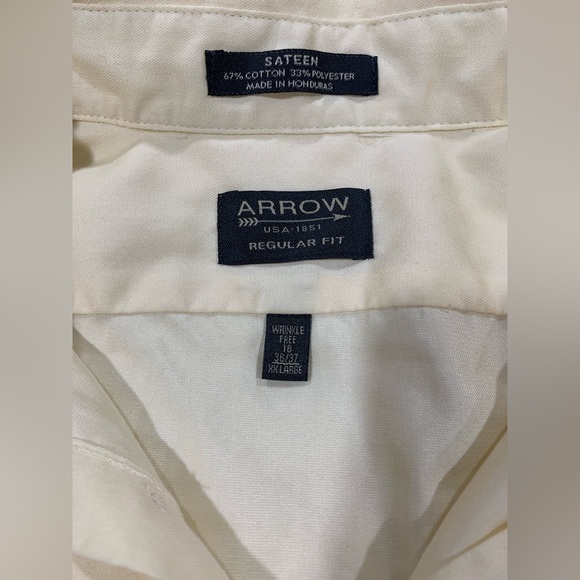 Arrow Cream Regular Fit Button-Up Shirt - Picture 2 of 2